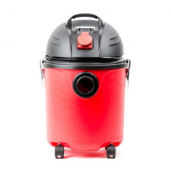 Пилосос будівельний 20 л, 1400 Вт, сухе та вологе прибирання, багаторазовий складаний фільтр, фільтр-пакет INTERTOOL DT-1020