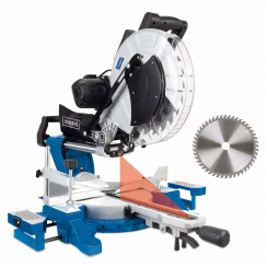 Пилка торцювальна з протяжкою Scheppach, HM140L, 2кВт,230В,3800об/хв,Ø305мм,2х45°,20,8кг