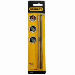 Пилки запасні для ручного лобзика FatMax довжиною 160мм, 15 зубів на дюйм, 4 штуки STANLEY 0-15-061