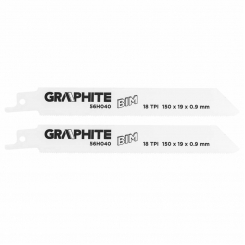 Пильне полотно для сабельной пилки BIM, 150 x 19 x 0.9 мм, 18TPI, набір 2 шт.