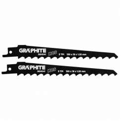Пильне полотно для сабельной пилки HCS, 150 x 19 x 1.25 мм, 3TPI, набір 2 шт.