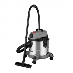 Пилосос будівельний 1.4 кВт, бак 20 л., нержавіюча сталь 410, >17кПа, розетка, HEPA фільтр INTERTOOL DT-1025