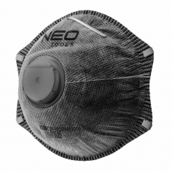 Пилозахисна напівмаска з активованим вугіллямFFP2, з клапаном, 3 шт.