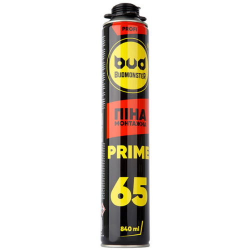Піна професійна Budmonster Prime 65, 825 мл, 960 гр 1/12