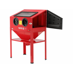 Піскоструйна камера електр 230 В YATO: 220 л, 0.27-0.82 МПа, спож.пов. 424-707 л/хв, 138х 94х 58 см