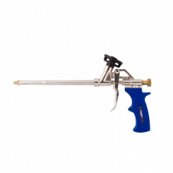 Пістолет для монтажної піни нікель 325мм Зеніт Профі