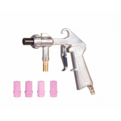 Пістолет піскоструминний MASTERTOOL Ø4.5/5/6/7 мм кераміка + Ø6 мм метал 320-420 л/хв 10 бар під шланг 81-8709
