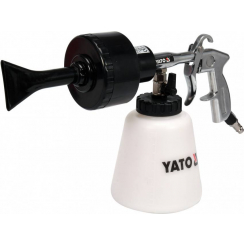 Пістолет пневматичний для утворення піни YATO: бак-1 л, турбо-сопло, 113 л/хв, тиск-0.62 МПа