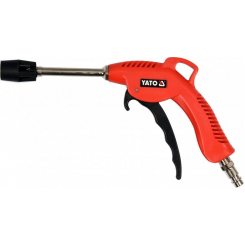 Пістолет пневматичний продувний YATO з турбо-соплом l= 110 мм, Ø=1/4", для тиску - 0.62 МПа