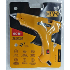 Пістолет термоклейовий Ø10.8-11.5мм 60Вт СИЛА
