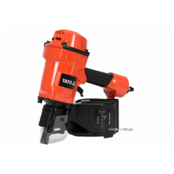 Пістолет гвоздозабивний, пневматичний, барабанний YATO для цвяхів t=2.3-2.9 мм, h=45-70 мм, 8 Bar