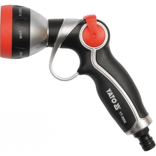 Пістолет зрошував. з насадкою 7-позицій. на шланг YATO, Ø=1/2" [12/48]