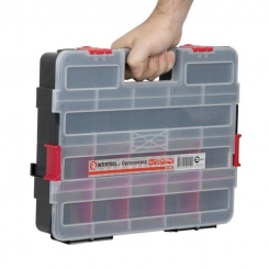 Пластиковий органайзер для інструментів 14.5" 375*290*67 мм INTERTOOL BX-4021
