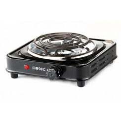 Плита електрична настільна спіральна ES-01SSB, 1000Вт Metec