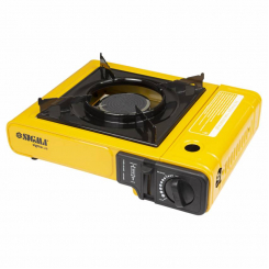 Плита газова одноконфоркова з керамічним інфрачервоним пальником, п'єзопідпалом та адаптером (кейс) SIGMA (2903401)