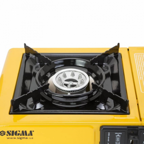 Плита газова одноконфоркова з п'єзопідпалом та адаптером (кейс) Sigma (2903431)