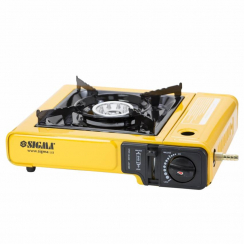 Плита газова одноконфоркова з п'єзопідпалом та адаптером (кейс) Sigma (2903431)