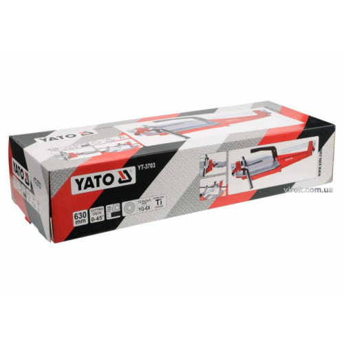 Плиткоріз ручний YATO з ковзаючим повзунком і 1-ю направляючою 63 cм
