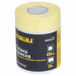 Плівка захисна з малярною стрічкою 450мм×20м SIGMA (8425111)