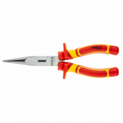 Плоскогубці подовжені прямі, 200 мм, 1000 В, поліровані