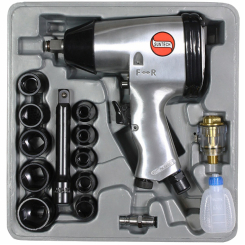 Пневмогайкокрут Suntech SM-403K-17-R 8000об/хв, 5/8',339Нм,1/2',1/4''113л/хв,2,4кг,6,2Бар,набір 17пр