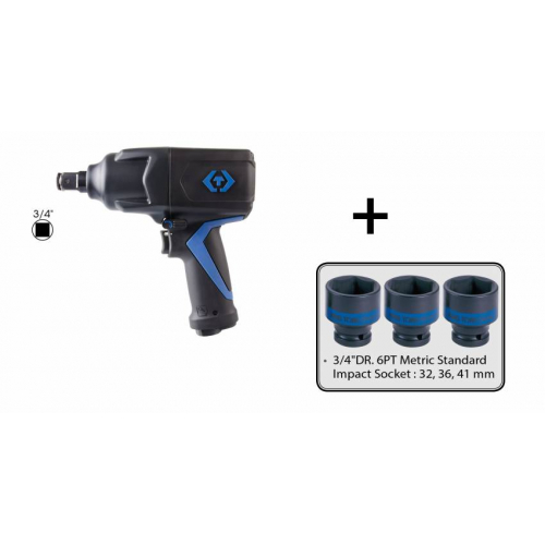 Пневмогайковерт 3/4", 1100FT.LBS WITH 653532M&36M&41M