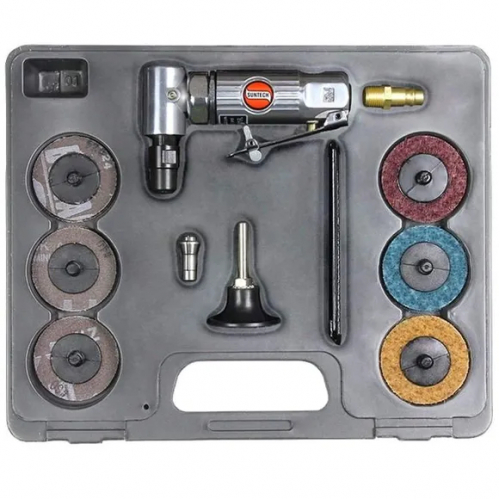 Пневмошліфмашина Suntech SM-562K Mini, 22000 об/хв, 1/4",вхід 1/4",шланг 3/8",113л/хв, 6,2Бар, набір