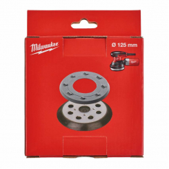 Підошва шліфувальна MILWAUKEE, для ROS125м, Ø125мм, 8 відп.