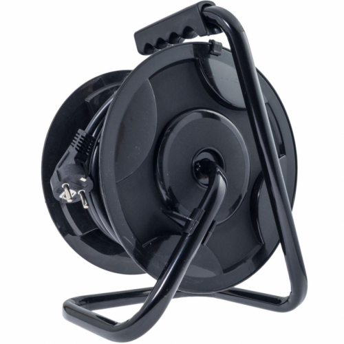 Подовжувач на котушці Quantum з термореле 4 поста із зазем 20м, 3*1.5, 16А, 230B, 3500Вт, 1шт/уп