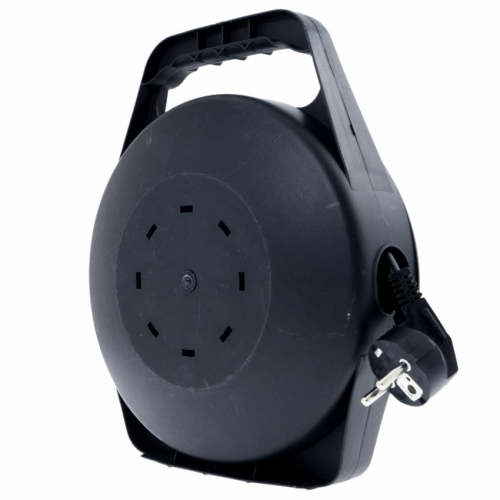 Подовжувач на котушці Quantum з термореле 4 поста із зазем 8м, 3*1.5, 16А, 230B, 3500Вт, 1шт/уп