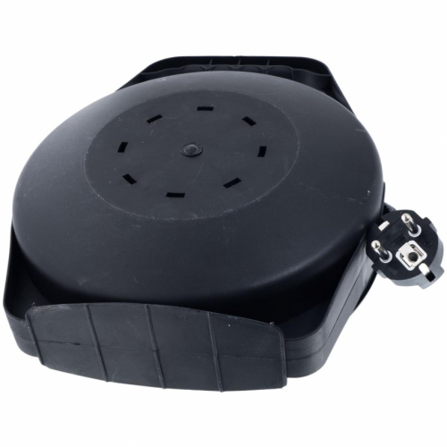 Подовжувач на котушці Quantum з термореле 4 поста із зазем 8м, 3*1.5, 16А, 230B, 3500Вт, 1шт/уп