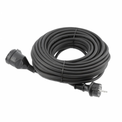 Подовжувач з гумовою ізоляцією 20 м HOEGERT 20 HT1E701