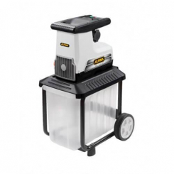 Подрібнювач садовий електричний ALPINA, 2500 Вт, ріжучий інструмент - фреза, що самовтягує, товщ.гілки до 40мм, пластикова збірка 60л, вага 27,8кг.