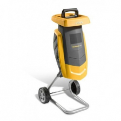 Електричний подрібнювач STIGA, 2200 Вт, ріжучий інструмент - реверсивний ніж на диску, що обертається, товщина гілки до 40мм, тканинна збірка 50л, вага 15 кг.