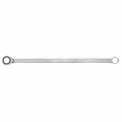 Подвійний кільцевий ключ, з храповиком, довгий, 19 мм