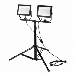 Подвійний прожектор 2x100W SMD LED 2 x 8500lm на штативі 1,8 м