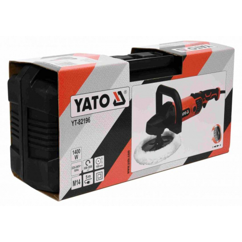 Полірувальна машина YATO 1400 Вт Ø180 мм 600-3500 об/хв М14