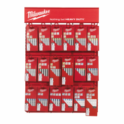 Полотна для лобзиків на дисплеї RED RACK MILWAUKEE (18 наборів)
