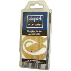 Полотна для лобзикових верстатів 88000010 Scheppach, зі штифтом, універсальні, набір, 5х12шт