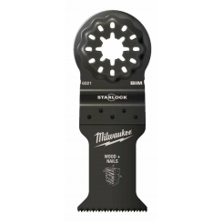 Полотно BiM STARLOCK MILWAUKEE для б/функціонального інструмента, 35x42мм (деревина з цвяхами)