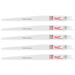 Полотно для шабельних пил MILWAUKEE 230/4,2мм, (5шт), (деревина, пластик)