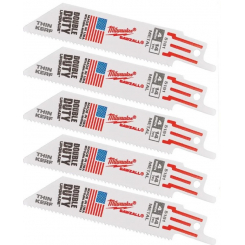 Полотно для шабельних пил THIN KERF MILWAUKEE, 100х1,8мм, (5шт), (метал)