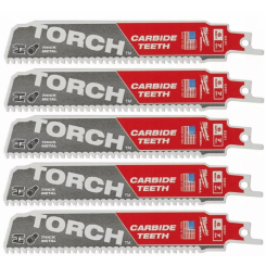 Полотно для шабельних пил TORCH CARBIDE MILWAUKEE, 150х3,1мм, (5шт), (метал)