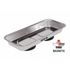 Посудина прямокутна з магнітним дном YATO: з нержавіючої сталі, 152 х 68 х 16 мм.