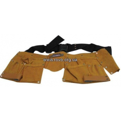 Пояс для інструментів шкіряний 10 відділень