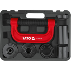 Прес різьбовий для штифтів і втулок YATO з направляючою Ø= 22 мм l= 130 мм, компл. 9 елем.