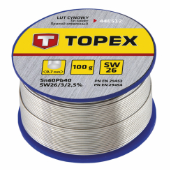 Припій олов'яний 60% Sn ,проволока 0.7 мм,100г