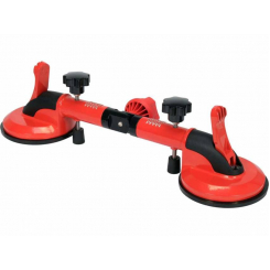 Присоска  для скла кутова YATO: 2 чашки Ø= 118 мм, m= 50 кг, l= 300 мм, кут- 90-270°