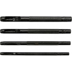 Пробійники отворів YATO : шкіра / гума / картон / текстиль, Ø= 2, 3, 4, 5 мм, L= 90 мм, кпл. 4 шт