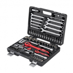 Професійний набір інструментів 1/2", 1/4", 82 од., Cr-V INTERTOOL ET-6082